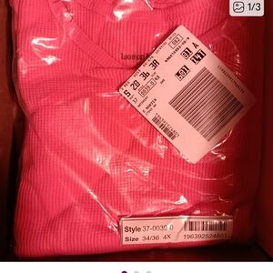 Woman Within Sweatshirt NWT 4X (34-36) Orange /Pink Color